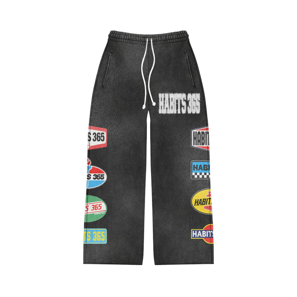 LIMITED EDITION: Appliqué Sweatpants Black