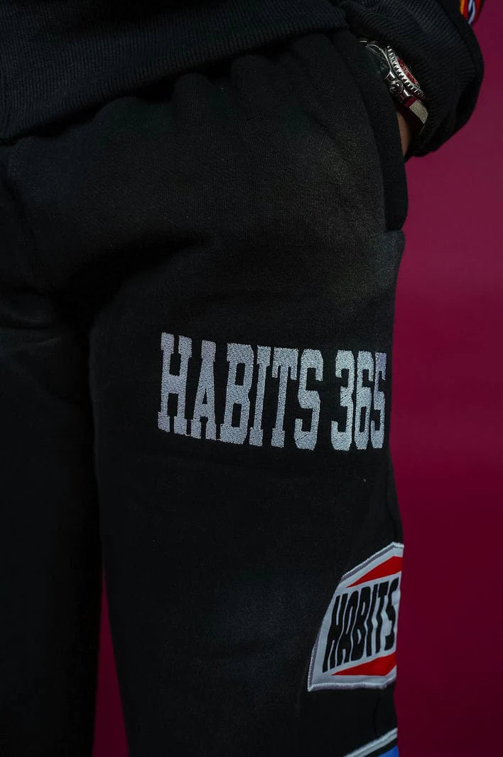 LIMITED EDITION: Appliqué Sweatpants Black