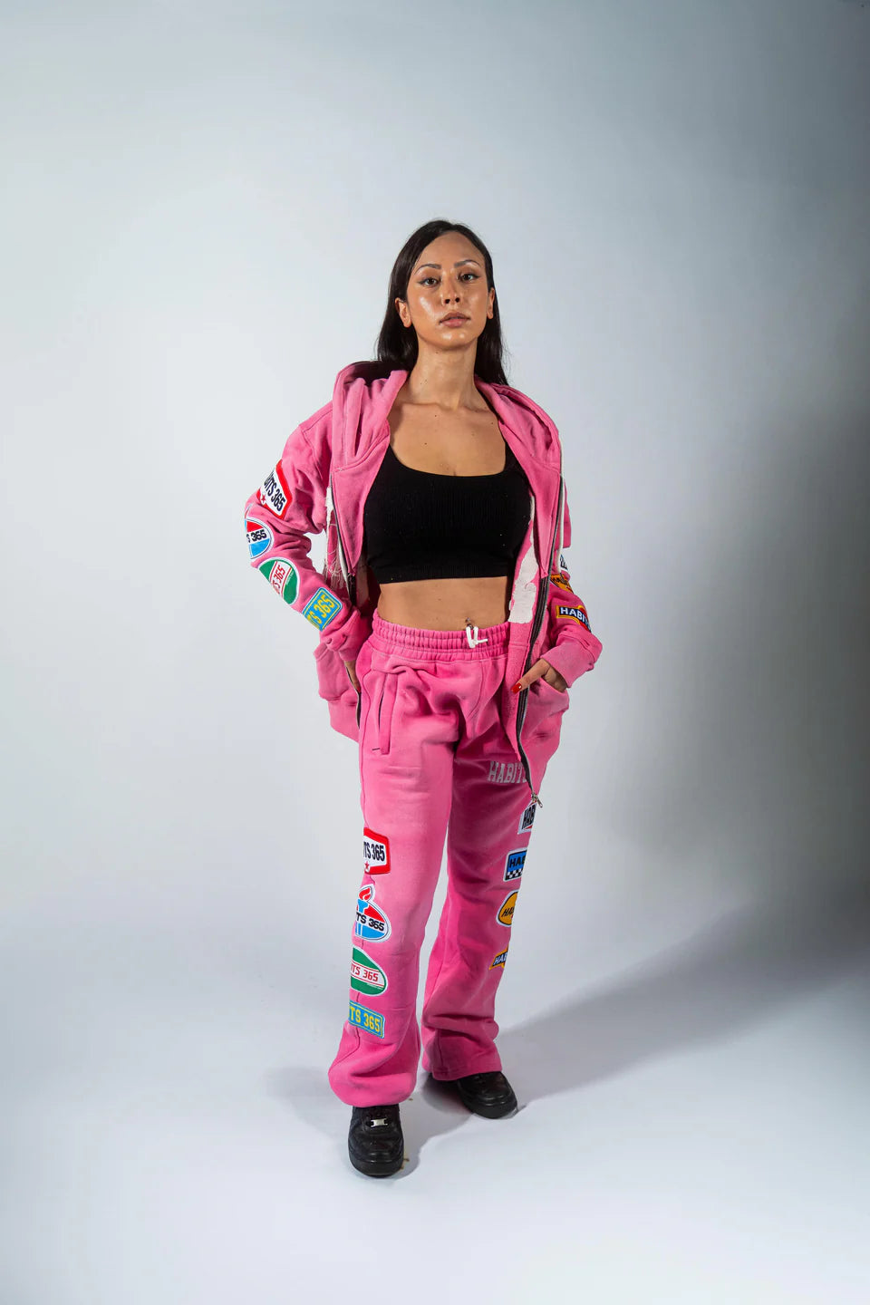 LIMITED EDITION: Appliqué Hoodie Pink