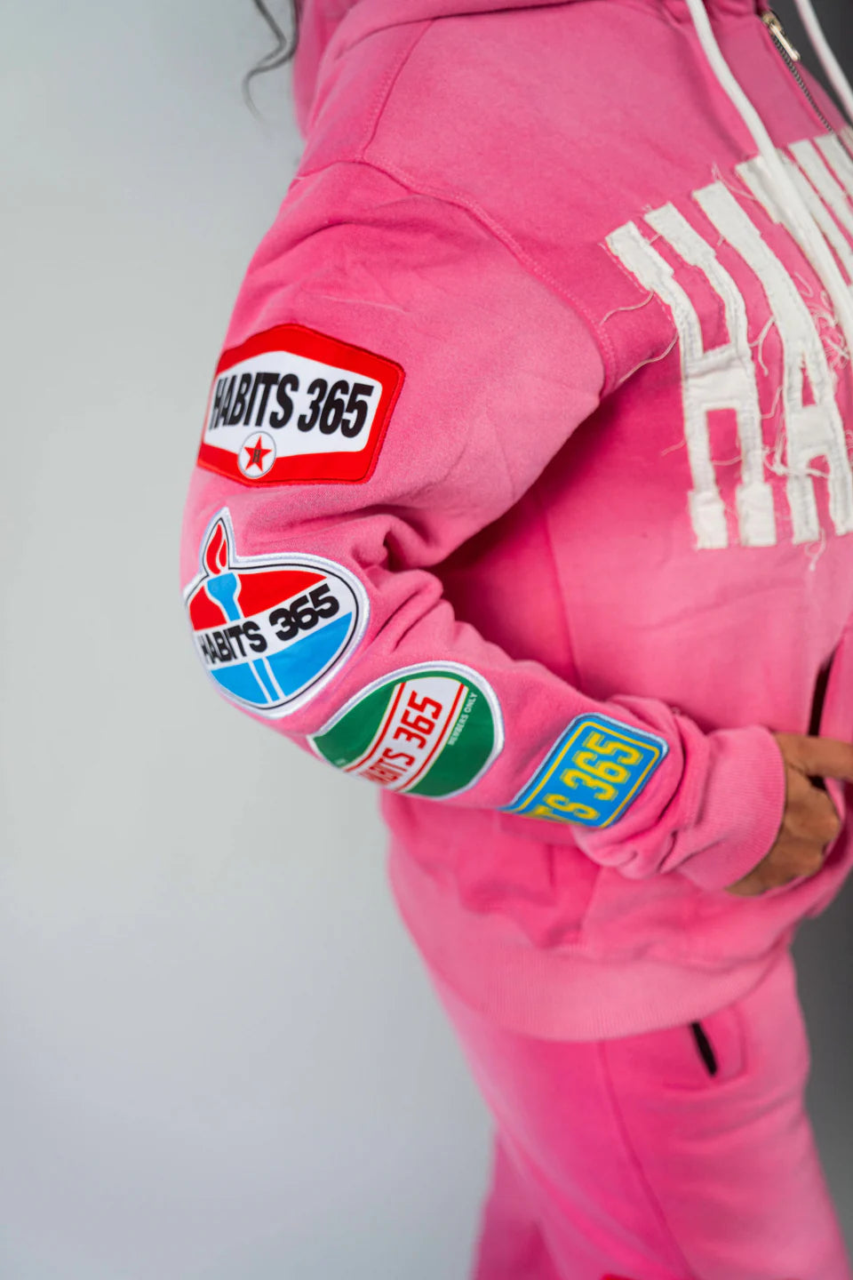 LIMITED EDITION: Appliqué Hoodie Pink