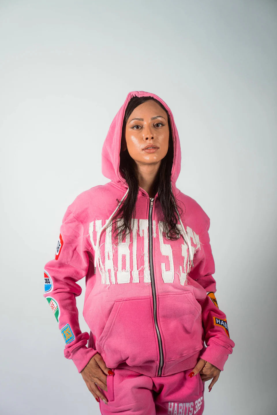 LIMITED EDITION: Appliqué Hoodie Pink