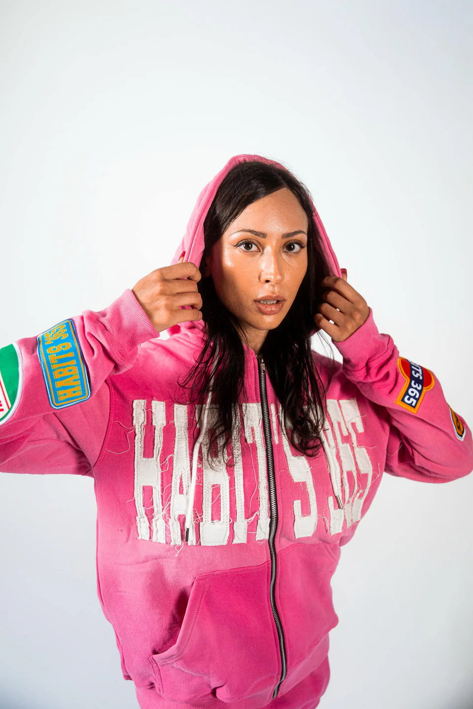 LIMITED EDITION: Appliqué Hoodie Pink