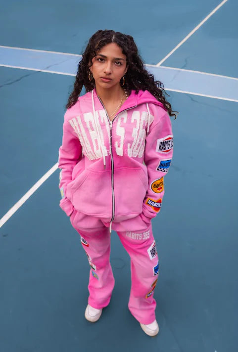 LIMITED EDITION: Appliqué Sweatpants Pink