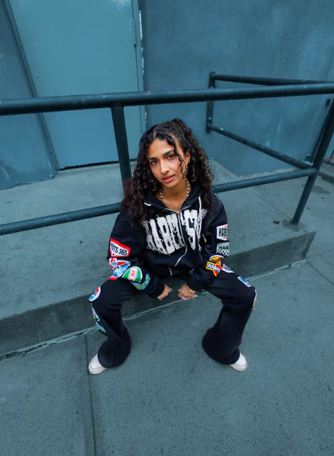 LIMITED EDITION: Appliqué Hoodie Black