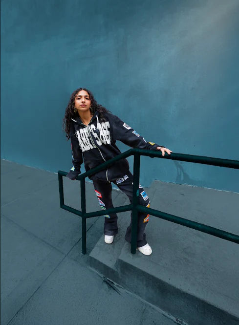 LIMITED EDITION: Appliqué Hoodie Black